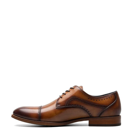 Chaussures richelieu à lacets pour hommes Stacy Adams Bryant Cap Toe, Tan, 9, Tan, 9