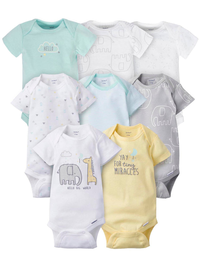 Gerber baby-girls 8-pack Short Sleeve Onesies Body