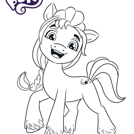 Crayola My Little Pony Coloring Book with Stickers, Gift for Girls and Boys, 96 Pages, Ages 3, 4, 5, 6