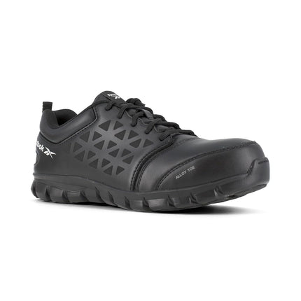 Reebok Work Men's Sublite Cushion Work EH Black Leather 4 E US