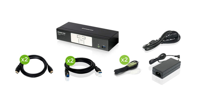 IOGEAR 2-Port 4K KVMP Switch with HDMI® Connection