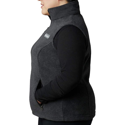 Columbia Women's Benton Springs Petite Full Zip Fleece Jacket, Cirrus Grey Heather, X-Large