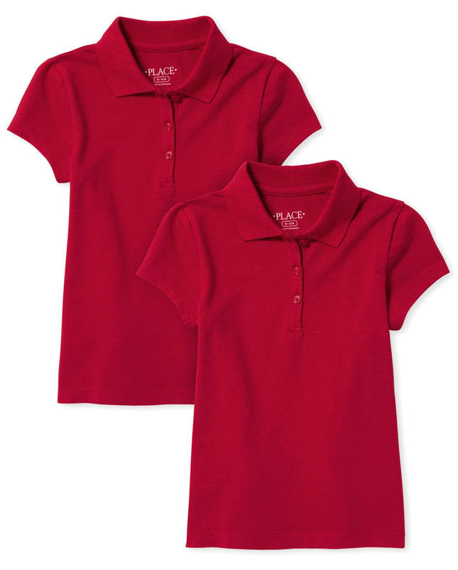 The Children's Place Girls' Short Sleeve Polo, Pac