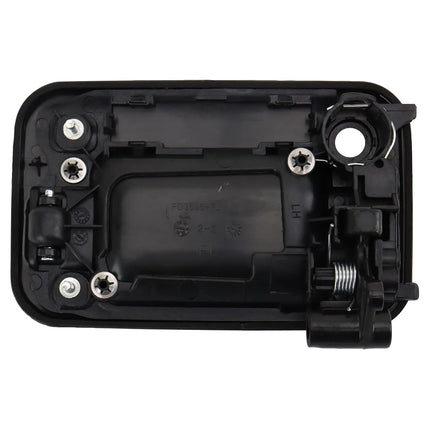 TRQ Front Left Exterior Door Handle Black Drivers Side Compatible with 2004-2014 Ford F-150 FO1310129 FO1310131