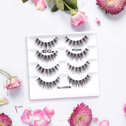 Ardell Ardell Faux Mink Wispies False Lashes, Pack of 4,