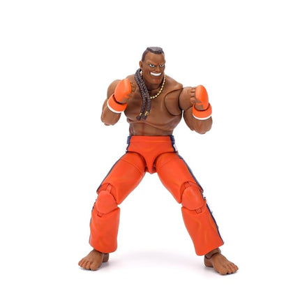 Jada Toys – Street Fighter II Dee Jay Action Figure Wave 3 – 1:12 Scale, 6" Tall, Interchangeable Heads, Hands & Accessories