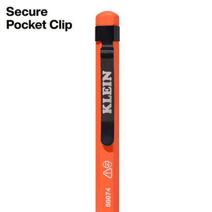 Klein Tools 50074 2 Pack Pipe Reamer Pen, Deburring Tool for PVC and Metal Lead, Free Spinning Blade, Pocket Clamp Storage, Professional Reamer Tool