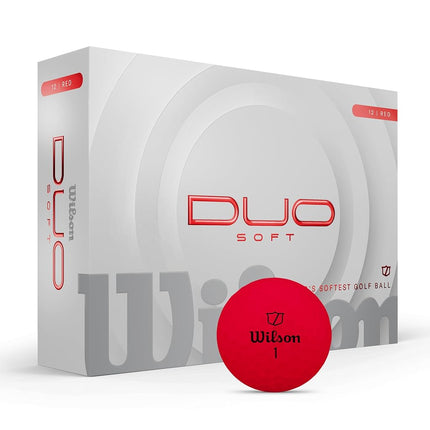 Wilson Duo Soft Golf Balls – Red, 12-Pack, World's