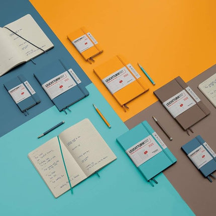 LEUCHTTURM1917 Notebook Medium A5 Hardcover, Squared, Rising Sun