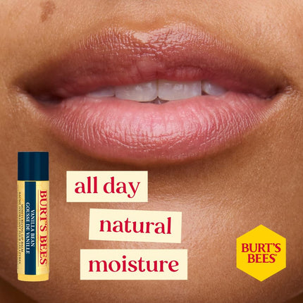 Burt's Bees Gift Set, Moisturising Lip Balm, Tinted Lip Balm and Lip Shimmer, Mistletoe Kiss Red Limited Edition