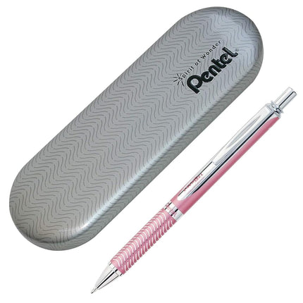 Pentel BL407-A line width, liquid gel-roller sterling with a pressure mechanism, 0.35 mm Pink
