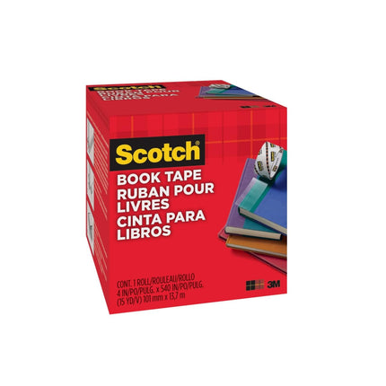Scotch Ruban adhésif pour livres, 10,16 cm x 13,71 m, Idéal pour réparer, renforcer, protéger et recouvrir (845-400)