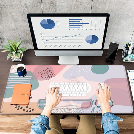 Large Mouse Pad with Wrist Rest, 4-in-1 Wrist Rest for Keyboard and Mouse