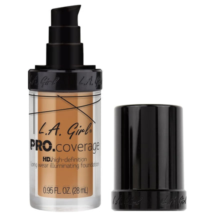 L.A. Girl Pro Coverage Liquid Foundation, Warm Beige, 0.95 Fl Oz