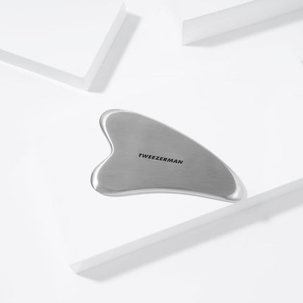 Tweezerman Stainless Steel Gua Sha Face Massager
