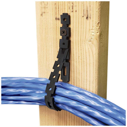 Klein Tools 450-700 Stretch Cable Tie Roll, Cable Management for Cord and Wire with Dispenser Box, Nylon Strap, Mountable, 75-Foot