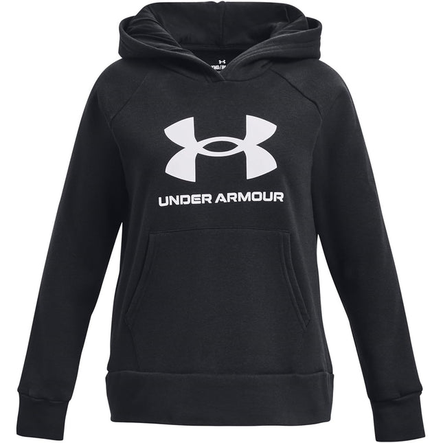 Under Armour Kids Rivl Fleece Bl Hoodie Black 7-8 