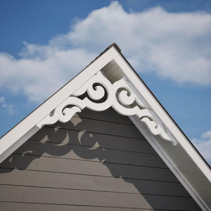 Ekena GPP048X022X100ROT Gable Pediment, Primed, 48" W x 22" H x 1" P (11/12)