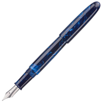 Asvine C80 Fountain Pen #8 Stub 1.1mm Nib Large Handcraft Calligraphy Art Drawing Pen with Converter Pen Case Collection Set (Galaxy Blue)