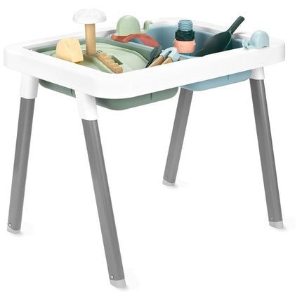 Skip Hop Discoverosity 3-in-1 Toddler Sensory Table with 13 Nature-Inspired Sensory Tools 8-Page Activity Guide 2 Bins and 2 Convertible lids, Age 18m+