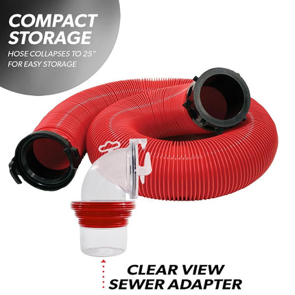 Valterra D04-0114 EZ Coupler 10' Bayonet Sewer Hose Kit