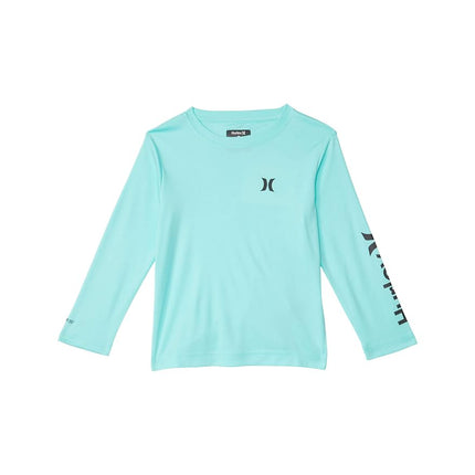 T-shirt de bain anti-UV manches longues Hurley pour garçons, protection UPF 50+, Tropical Twist Heather, Taille XL
