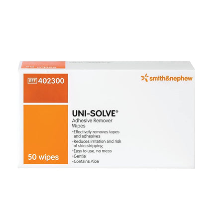 Uni-Solve Adhesive Remover Wipes 50 Pieces