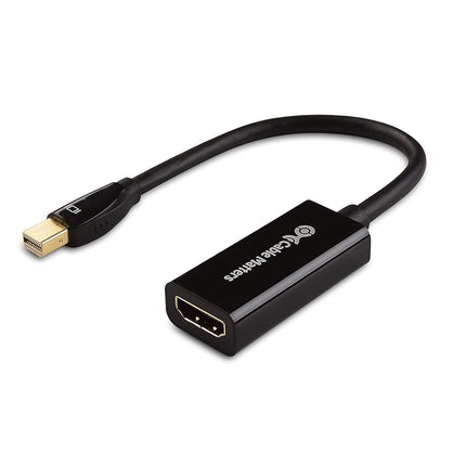 Cable Matters 4K Mini DisplayPort to HDMI 4K Adapter (Mini DP to HDMI Adapter) in Black - Thunderbolt | Thunderbolt 2 Port Compatible
