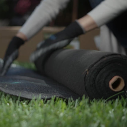 ECOgardener Premium Tela antihierbas Pro Garden de 5 onzas, barrera duradera y resistente para jardinería, fácil instalación y control superior de malezas, diseño ecológico y conveniente, 0,9 m x 15,2 m