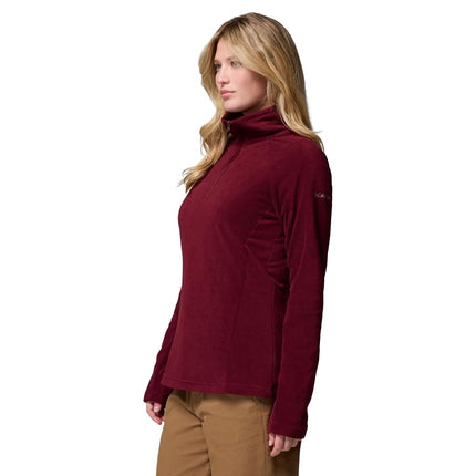 Columbia Women's Glacial 4 1/2 Zip, Fleece Pull Over, Rich Wine, X-Small