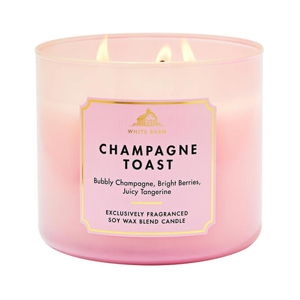 Bath & Body Works 3-Wick Candle, Champagne Toast, 