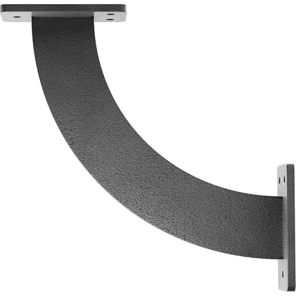 Ekena Millwork BKTM02X09X09BRHSV 2 inch W x 9 inch D x 9 inch H Bradford Steel Bracket, Hammered Silver