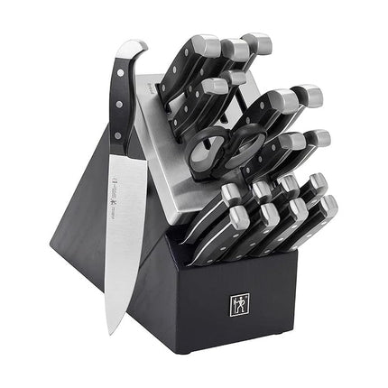 Henckels International Statement 20 Piece Black Self-Sharpening Knife Block Set