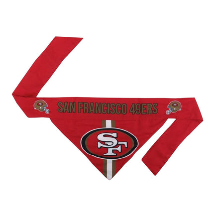 Littlearth NFL San Francisco 49ers Pet Bandana - Reversible, Large
