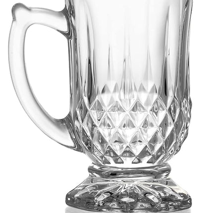 Classic Cut Authentic Turkish Tea Cups, Set of 6, 4 oz