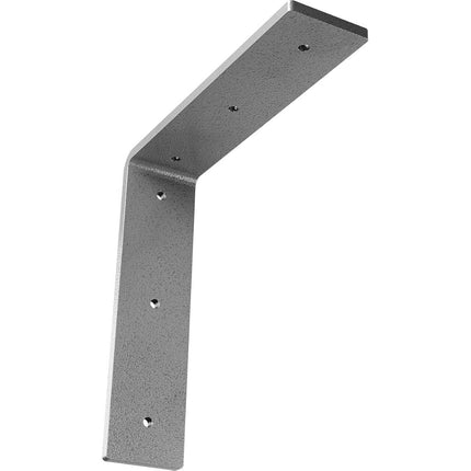 Ekena Millwork BKTM02X08X08HAHGY Steel Bracket Hamilton, 2"W x 8"D x 8"H, Hammered Gray
