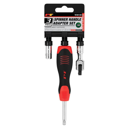 Performance Tool W36126 6-Inch Spinner/Adapter with Flex Handle Extension and Hex Bit Coupler for Improved Versatility and Control