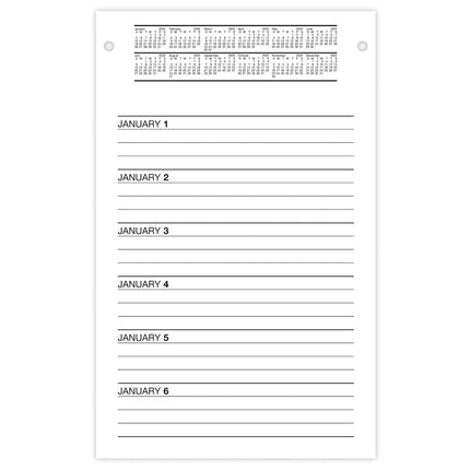 AT-A-GLANCE 2025 Desk Calendar Refill, Daily, Desk Pad Refill, 5" x 8", Large, Style (E4585025)