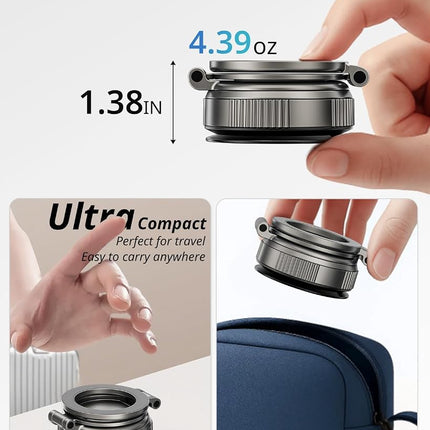 UBeesize 2025 Upgraded 360° Magsafe Vacuum Magnetic Car Phone Holder [108+LBS Strongest Suction&3000gf Dual-Lock Nano Gel] Dashboard & Windshield Mount, Compatible with iPhone 16/15/14/13&Other Phones