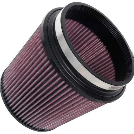 K&N Universal Clamp-On Air Filter: High Performance, Premium, Washable, Replacement Engine Filter: Flange Diameter: 6 In, Filter Height: 6.5 In, Flange Length: 1 In, Shape: Round Tapered, RU-1014