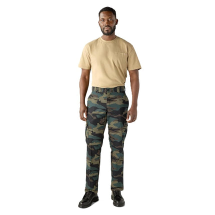 Dickies Men's Flex Regular Fit Cargo Pants, Hunter Green Camo, 32W x 34L