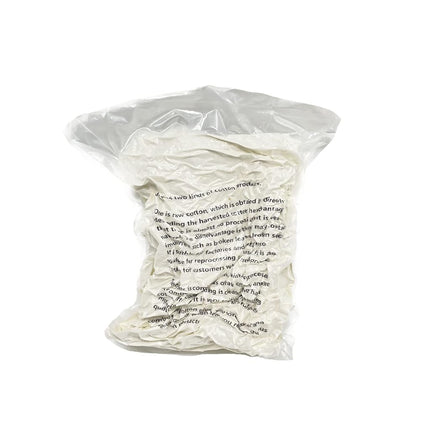 Ivie Organic Luxury Cotton Batting Fiber Natural White for Stuffing (Combed Cotton 1lb)
