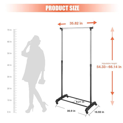 Whitmor 6021-3539-BB Adjustable Garment Rack