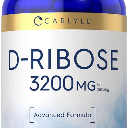 Carlyle D-Ribose Capsules | 3200mg | 180 Count | V