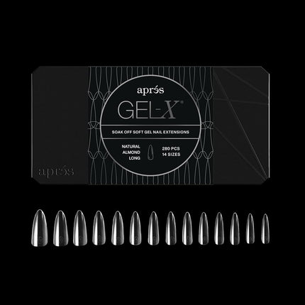 APRÉS Aprs Gel-X Almond Nail Tips Box, 280 Soft Ge