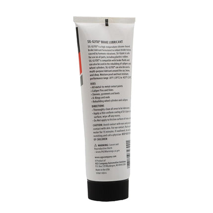 AGS SIL-Glyde 4 oz Tube Silicone Based Brake Assembly Lubricant for Eliminating Disc Brake Squeal - Moisture Proof, Heat Resistant, Rust and Corrosion Protector