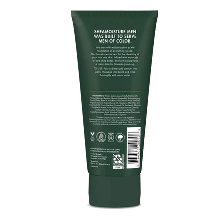 SHEA MOISTURE Maracuja Oil & Shea Butter Beard Wash Deep Clean & Refresh for Men - 6 oz Cleanser, 177.44 millilitre