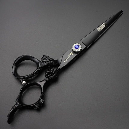 6/7 inch Hairdressing Scissors Set Barber Shop Hair Beauty Shears Styling Tools (6-inch flat)