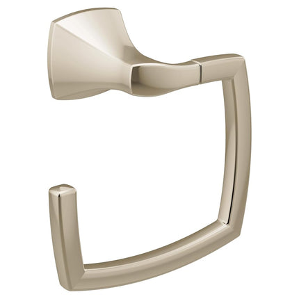 Moen YB5186NL Voss Collection Bathroom Towel Ring, Polished Nickel