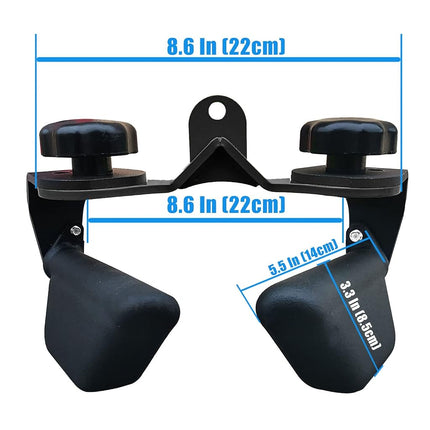Home Gym Fitness Spreader Bar Multi-Grip Wide LAT Pull Down Bar, Neutral Grip Handle, LAT Pulldown Attachments Long Bar for Cable Pulley System Machine, T-bar Row Landmine Attachment (SP-B01)